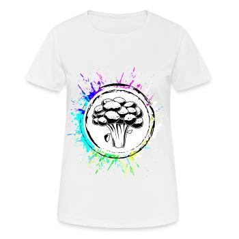 Broccoli Vegetables - Women's Breathable T-Shirt - white - Front - AI Model Female 172 dark (172cm)