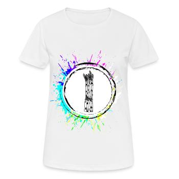 Spargel icon - Frauen T-Shirt atmungsaktiv - Weiß - Vorne - AI Model Female 172 dark (172cm)