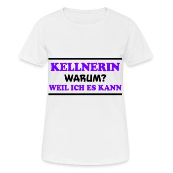 Kellnerin Spruch Kellner Beruf Kellnerin Geschenk - Frauen T-Shirt atmungsaktiv - Weiß - Vorne - AI Model Female 172 dark (172cm)