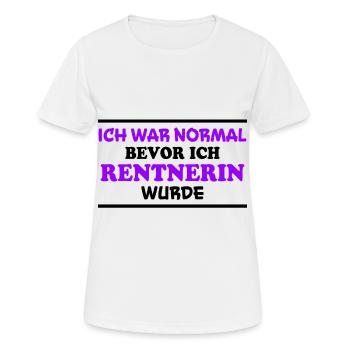 Rentnerin Spruch Ruhestand Oma Rentnerin Geschenk - Frauen T-Shirt atmungsaktiv - Weiß - Vorne - AI Model Female 172 dark (172cm)