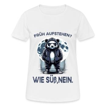 Ich hasse Menschen Morgenmuffel im Büro lustig - Frauen T-Shirt atmungsaktiv - Weiß - Vorne - AI Model Female 172 dark (172cm)