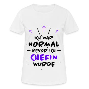 Chefin Spruch Familie Beruf Lustig Chefin Geschenk - Frauen T-Shirt atmungsaktiv - Weiß - Vorne - AI Model Female 172 dark (172cm)