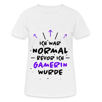Gamerin Spruch Videospiel Sprüche Gamerin Geschenk - Frauen T-Shirt atmungsaktiv - Weiß - Vorne - AI Model Female 172 dark (172cm)