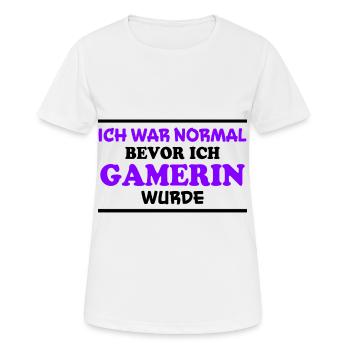 Gamerin Spruch Videospiel Sprüche Gamerin Geschenk - Frauen T-Shirt atmungsaktiv - Weiß - Vorne - AI Model Female 172 dark (172cm)