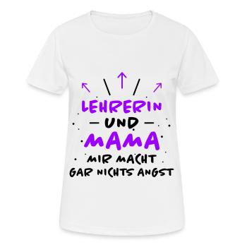 Lehrerin Spruch Lehrer Lustiges Lehrerin Geschenk - Frauen T-Shirt atmungsaktiv - Weiß - Vorne - AI Model Female 172 dark (172cm)