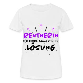 Rentnerin Spruch Ruhestand Oma Rentnerin Geschenk - Frauen T-Shirt atmungsaktiv - Weiß - Vorne - AI Model Female 172 dark (172cm)