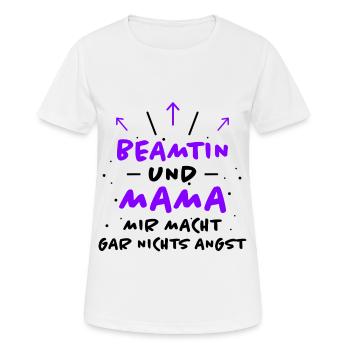 Beamtin Spruch Verbeamtung Büro Beamtin Geschenk - Frauen T-Shirt atmungsaktiv - Weiß - Vorne - AI Model Female 172 dark (172cm)