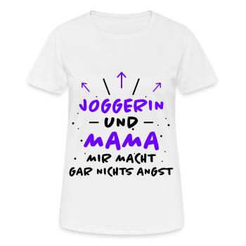 Joggerin Spruch Laufen Joggen Joggerin Geschenk - Frauen T-Shirt atmungsaktiv - Weiß - Vorne - AI Model Female 172 dark (172cm)