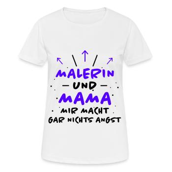Malerin Spruch Malermeister Beruf Malerin Geschenk - Frauen T-Shirt atmungsaktiv - Weiß - Vorne - AI Model Female 172 dark (172cm)