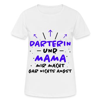 Darterin Spruch Dartspielerin Darterin Geschenk - Frauen T-Shirt atmungsaktiv - Weiß - Vorne - AI Model Female 172 dark (172cm)