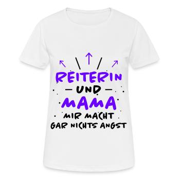 Reiterin Spruch Pferde Reiten Reiterin Geschenk - Frauen T-Shirt atmungsaktiv - Weiß - Vorne - AI Model Female 172 dark (172cm)