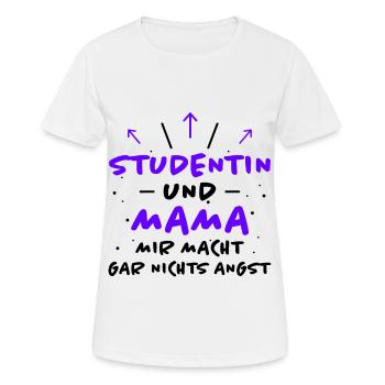 Studentin Spruch Universität Studentin Geschenk - Frauen T-Shirt atmungsaktiv - Weiß - Vorne - AI Model Female 172 dark (172cm)