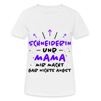 Schneiderin Spruch Lustiges Schneiderin Geschenk - Frauen T-Shirt atmungsaktiv - Weiß - Vorne - AI Model Female 172 dark (172cm)