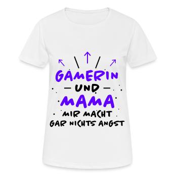 Gamerin Spruch Videospiel Sprüche Gamerin Geschenk - Frauen T-Shirt atmungsaktiv - Weiß - Vorne - AI Model Female 172 dark (172cm)