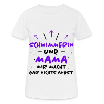 Schwimmerin Spruch Schwimmen Schwimmerin Geschenk - Frauen T-Shirt atmungsaktiv - Weiß - Vorne - AI Model Female 172 dark (172cm)