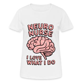 Neuro Nurse Nurse Neurology Gift - Women's Breathable T-Shirt - white - Front - AI Model Female 172 dark (172cm)