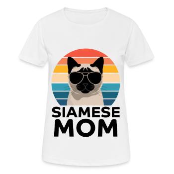 Siamkatze Spruch Siamkatze Mama Siamkatze Geschenk - Frauen T-Shirt atmungsaktiv - Weiß - Vorne - AI Model Female 172 dark (172cm)