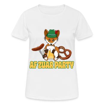 Festival folklorique bavarois - Af zuar Party - T-shirt respirant Femme - blanc - Devant - AI Model Female 172 dark (172cm)