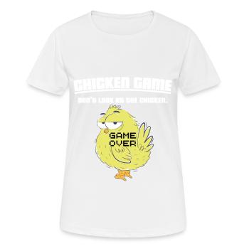Hühnerspiel Do Not Look Lustig - Frauen T-Shirt atmungsaktiv - Weiß - Vorne - AI Model Female 172 dark (172cm)