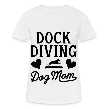 Dock Diving Spruch Dog Diving Dock Diving Geschenk - Frauen T-Shirt atmungsaktiv - Weiß - Vorne - AI Model Female 172 dark (172cm)