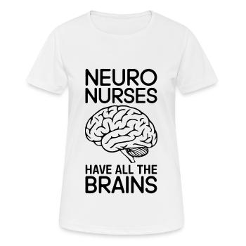 Neuro Nurse Nurse Neurology Gift - Women's Breathable T-Shirt - white - Front - AI Model Female 172 dark (172cm)