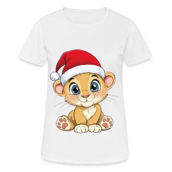 Lion Christmas Cute Cute Xmas Christmassy - Women's Breathable T-Shirt - white - Front - AI Model Female 172 dark (172cm)