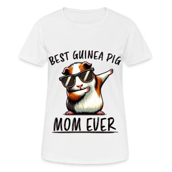 Dicton de cochon d’Inde, Cadeau de cochon d’Inde - T-shirt respirant Femme - blanc - Devant - AI Model Female 172 dark (172cm)