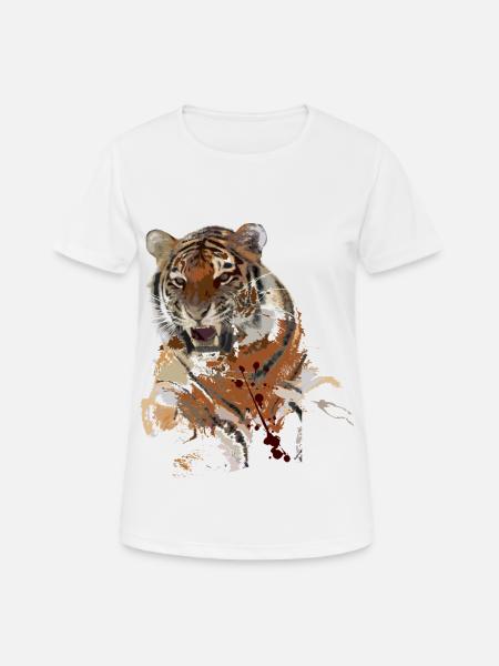 tiger - Women's Breathable T-Shirt - white