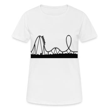 Carrousel - T-shirt respirant Femme - blanc - Devant - AI Model Female 172 dark (172cm)