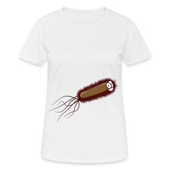 Escherichia coli Biologie Bakterie Darm Geschenk - Frauen T-Shirt atmungsaktiv - Weiß - Vorne - AI Model Female 172 dark (172cm)