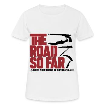 ROAD SO FAR, CADEAU - T-shirt respirant Femme - blanc - Devant - AI Model Female 172 dark (172cm)
