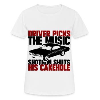 PILOTE, CADEAU - T-shirt respirant Femme - blanc - Devant - AI Model Female 172 dark (172cm)