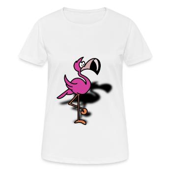 Flamingo Flamingo Flamingo - T-shirt respirant Femme - blanc - Devant - AI Model Female 172 dark (172cm)
