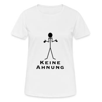 Stick Figure Aucune idée - T-shirt respirant Femme - blanc - Devant - AI Model Female 172 dark (172cm)