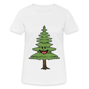 Pine Tree Pine Trees Firs - Women's Breathable T-Shirt - white - Front - AI Model Female 172 dark (172cm)
