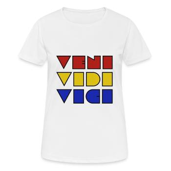 Veni vidi vici - T-shirt respirant Femme - blanc - Devant - AI Model Female 172 dark (172cm)