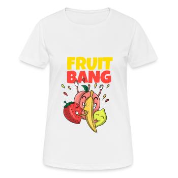 Club échangiste de fruits orgie - T-shirt respirant Femme - blanc - Devant - AI Model Female 172 dark (172cm)