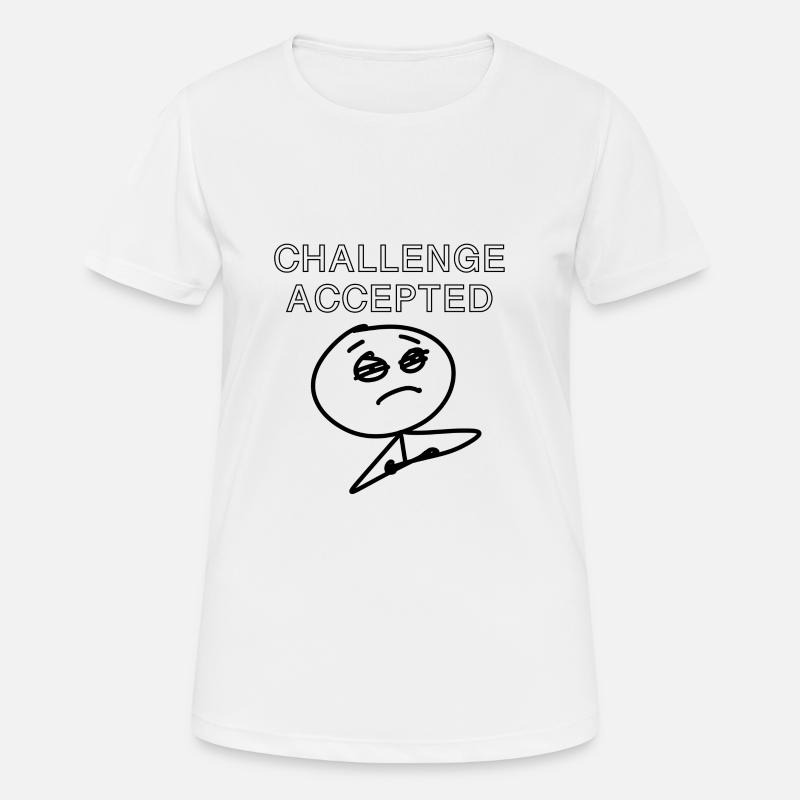Meme challenge accepted - Women's Breathable T-Shirt - white