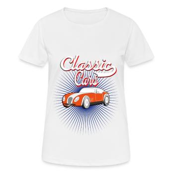 Automobil Auto Oldtimer Klassik - Frauen T-Shirt atmungsaktiv - Weiß - Vorne - AI Model Female 172 dark (172cm)