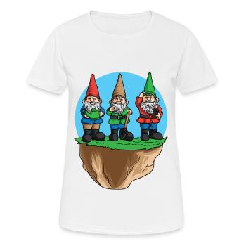 Gnomes jardin jardinier nain jardinage - T-shirt respirant Femme - blanc - Devant - AI Model Female 172 dark (172cm)