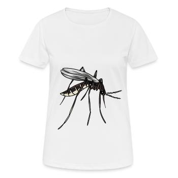 Moustique insectes ravageurs nature sangsue - T-shirt respirant Femme - blanc - Devant - AI Model Female 172 dark (172cm)