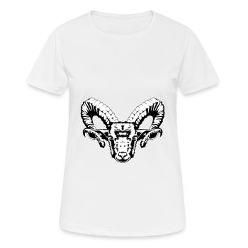 Chèvre Chèvre Grimpeur Autriche Alpes Montagne - T-shirt respirant Femme - blanc - Devant - AI Model Female 172 dark (172cm)
