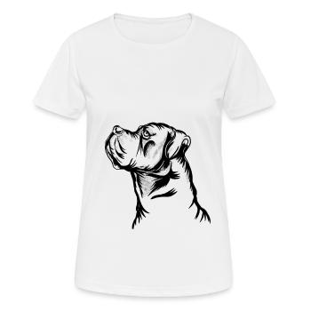 Cane corso chien race de chien chiot mastiff molosser - T-shirt respirant Femme - blanc - Devant - AI Model Female 172 dark (172cm)