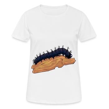 Caterpillar caterpillars nature wildlife crawling insects - Women's Breathable T-Shirt - white - Front - AI Model Female 172 dark (172cm)