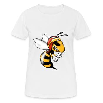Guêpe fraîche - T-shirt respirant Femme - blanc - Devant - AI Model Female 172 dark (172cm)