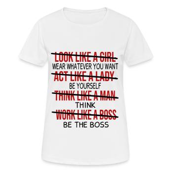 Cadeau féministe féministe féministe - T-shirt respirant Femme - blanc - Devant - AI Model Female 172 dark (172cm)