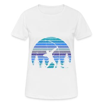 Cool archer with bow & arrow gift - Women's Breathable T-Shirt - white - Front - AI Model Female 172 dark (172cm)