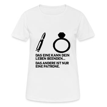 Heirat Heiraten Jga Geschenk - Frauen T-Shirt atmungsaktiv - Weiß - Vorne - AI Model Female 172 dark (172cm)