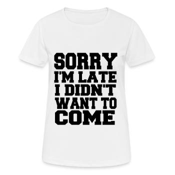 drôles blagues cadeau - T-shirt respirant Femme - blanc - Devant - AI Model Female 172 dark (172cm)