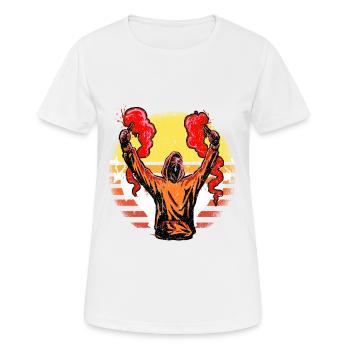 Cadeau de feu du Bengale pour feux d'artifice et pyros - T-shirt respirant Femme - blanc - Devant - AI Model Female 172 dark (172cm)